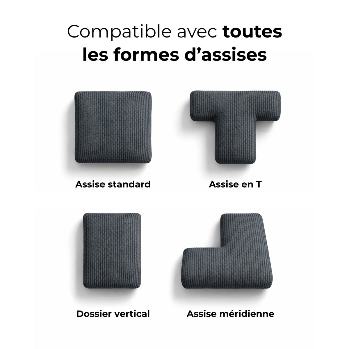Housse de canapé ajustée anti-poils & griffures